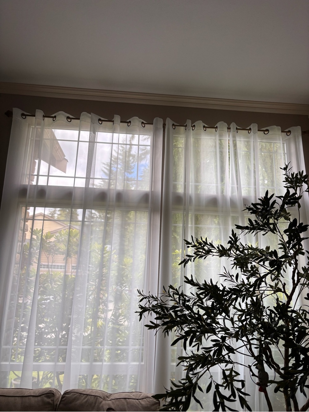 jcpenney White Sheer Grommet Window Panels